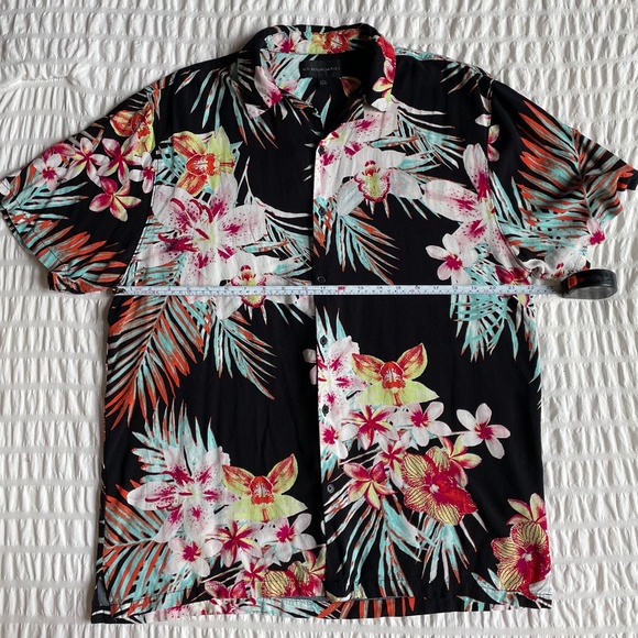 🌟 Unisex No Boundaries 🌺 Hawaiian Floral Button Up Shirt L (42-44) - Picture 5 of 5
